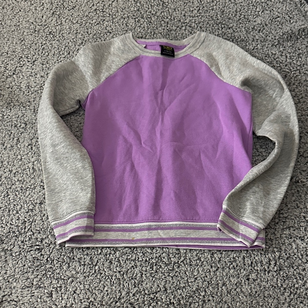 Purple and Gray Kid's Sweater